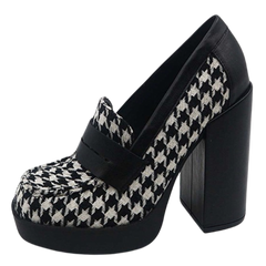 Houndstooth School Girl Loafers