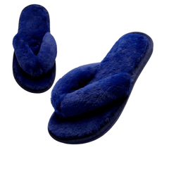Navy Blue Cozy Slippers