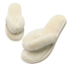 Cream Cozy Slippers