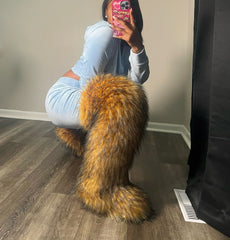 Thigh High Fur Boots