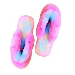 “Cotton Candy” Cozy Slippers