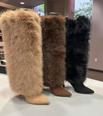 Fur Heel Boots