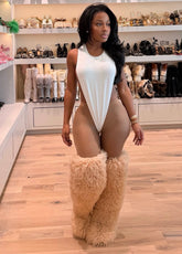 Thigh High Mongolian Style Boots