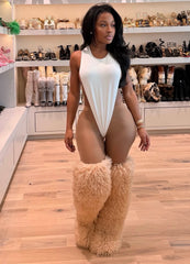 Thigh High Mongolian Style Boots