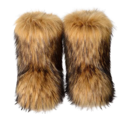 Brown Fly Furry Boots