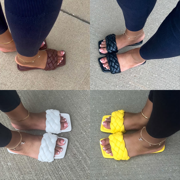 Woven braid sandal Wyn Luxe