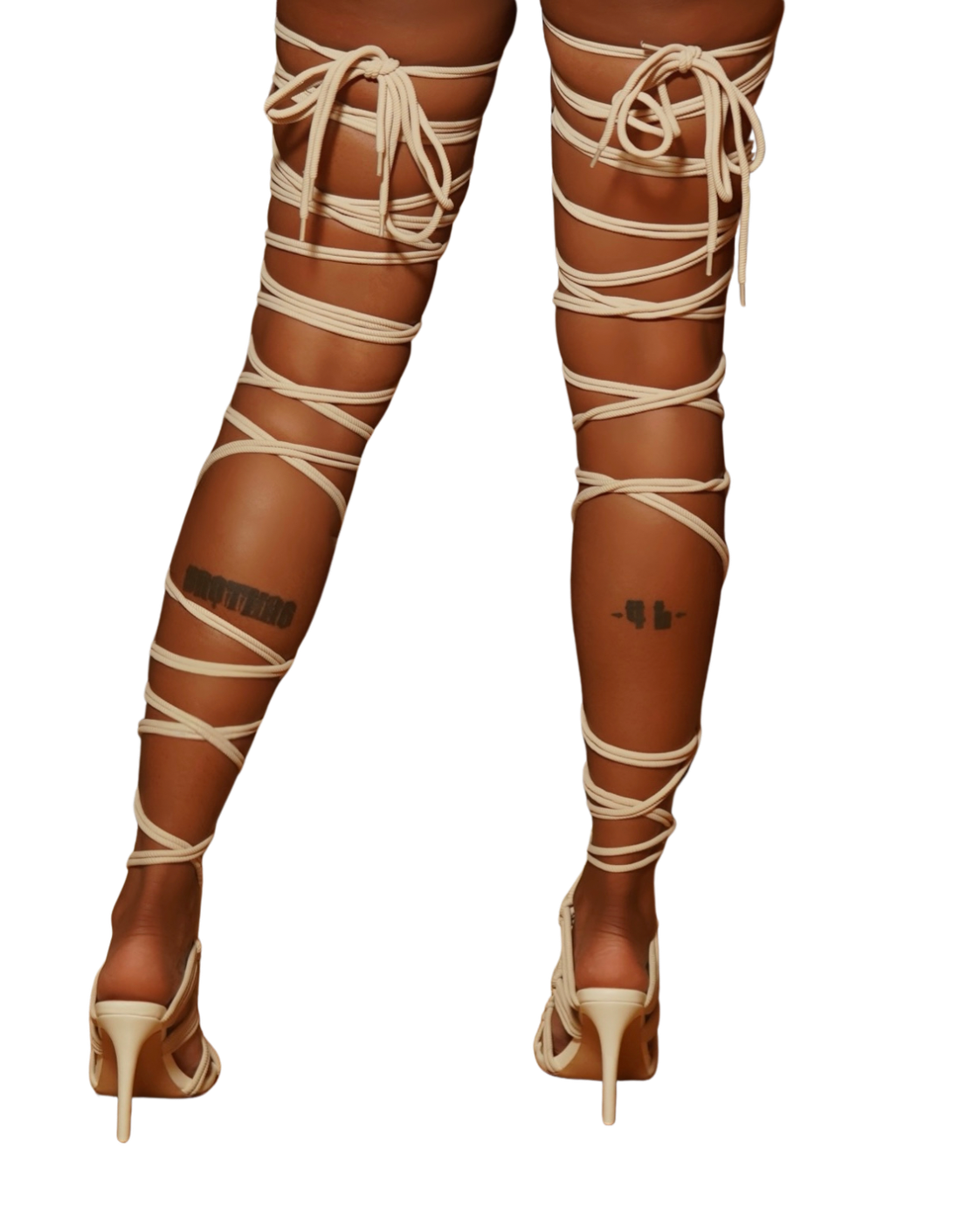 Thigh High Wrap Heel
