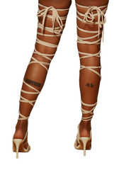 Thigh High Wrap Heel