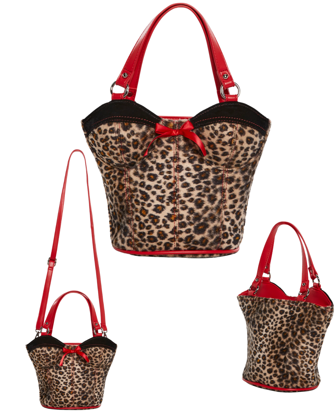Leopard corset bag