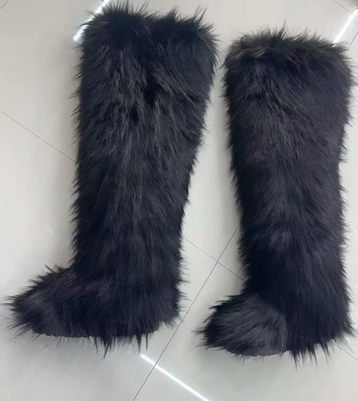 Thigh High Fluffy Fur Boots
