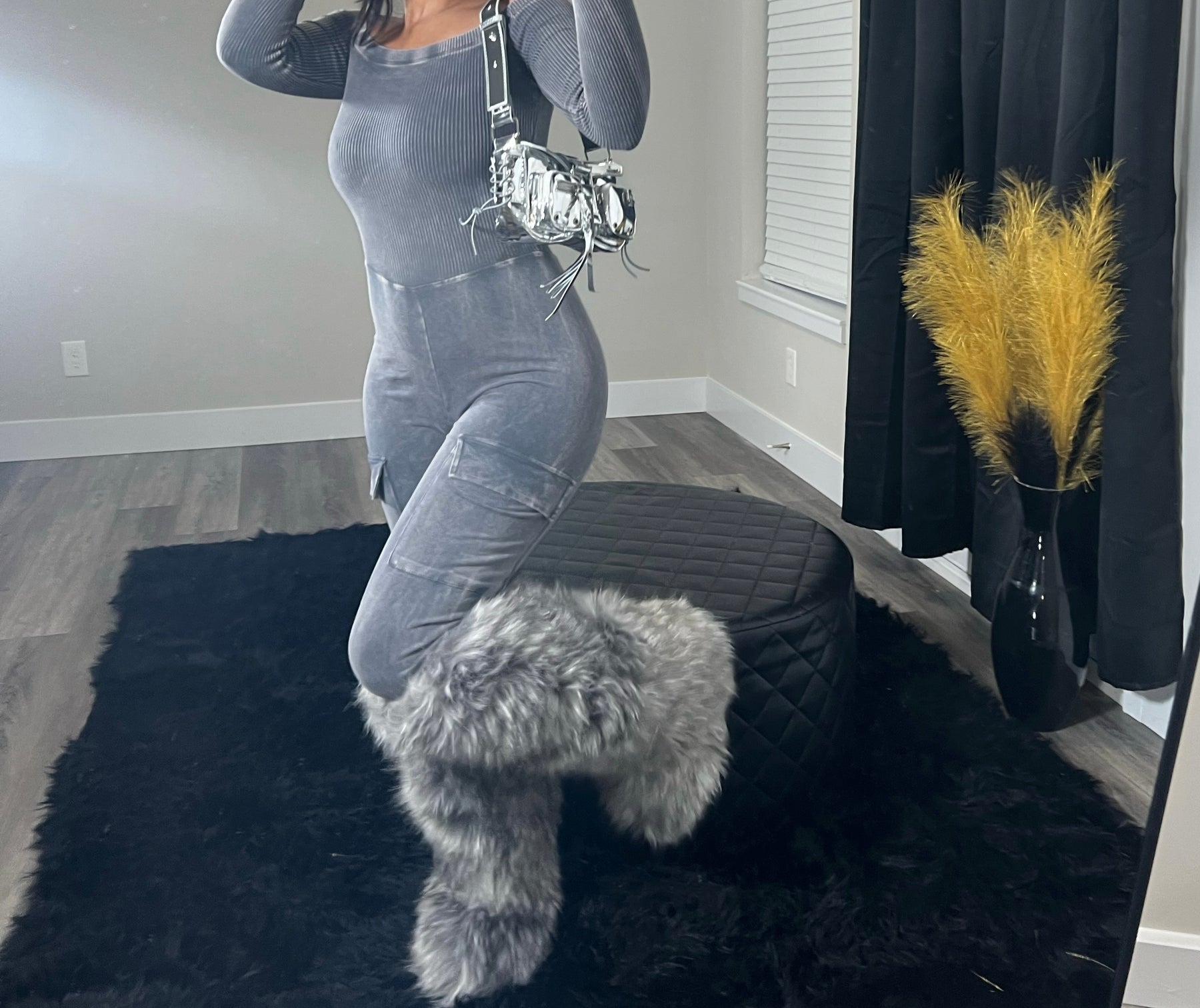 Baddie KneeHigh Fur Boots Wyn Luxe