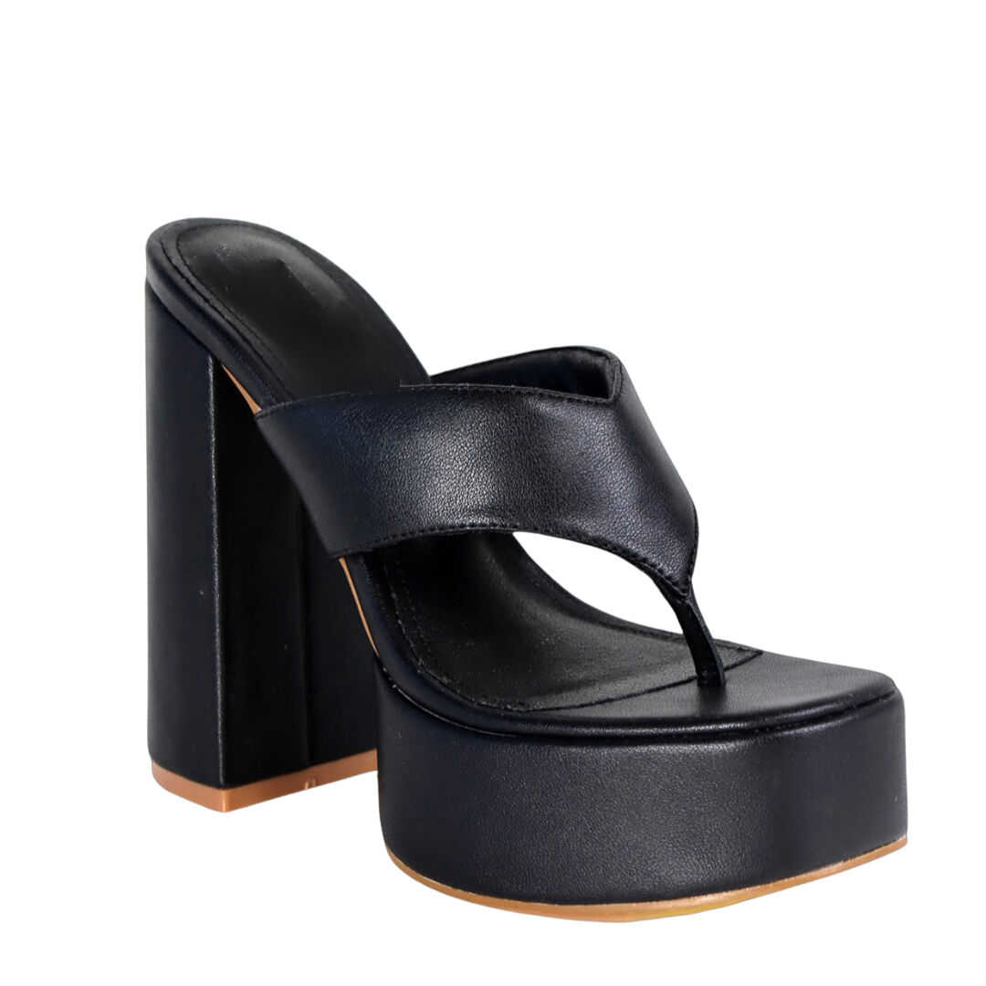 Black Thong Heel