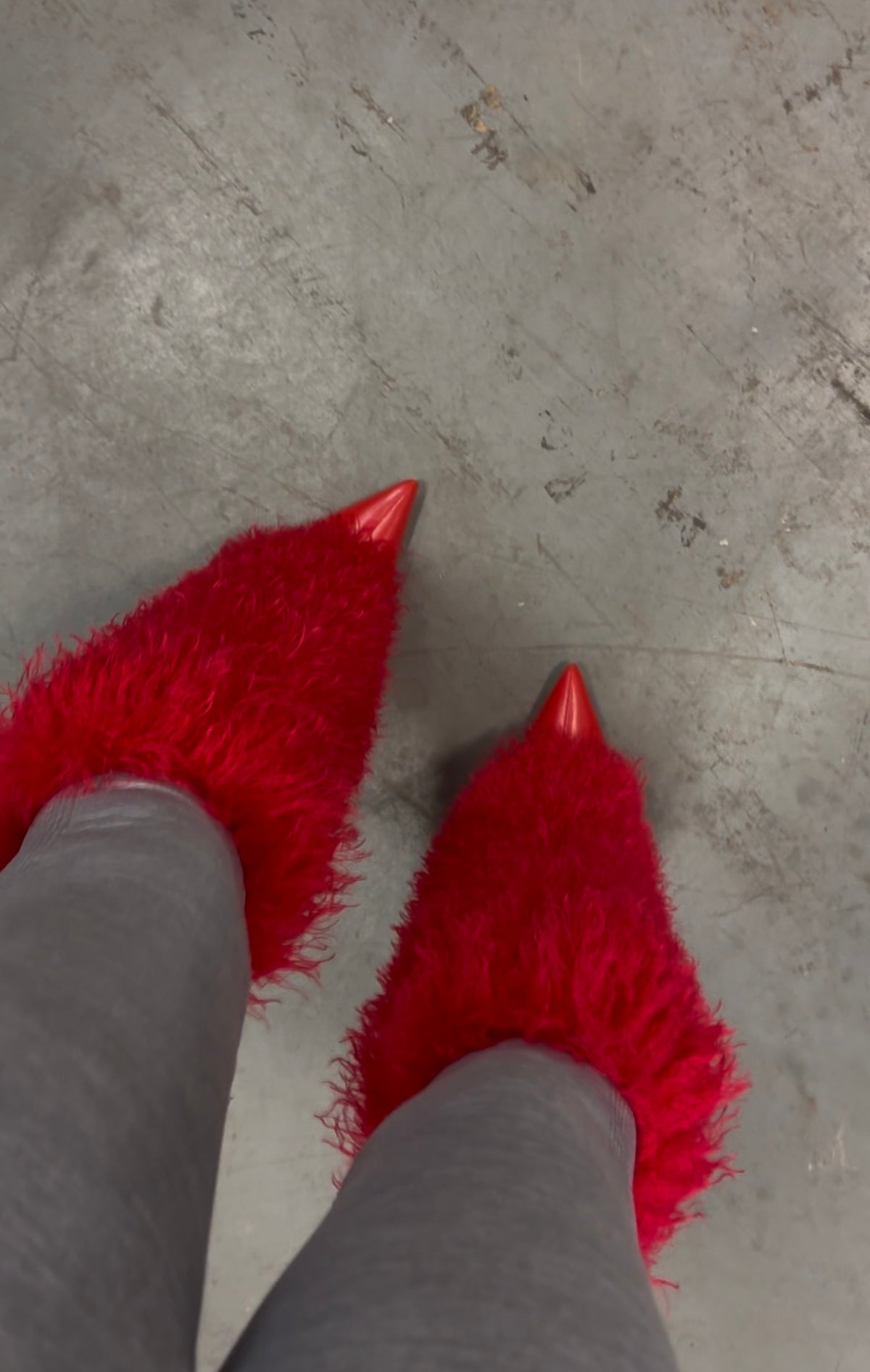 Red Fluff Heel