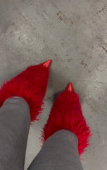 Red Fluff Heel